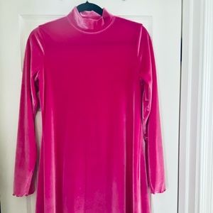 Abound Pink Velour Women’s dress - size large only worn once - beautiful